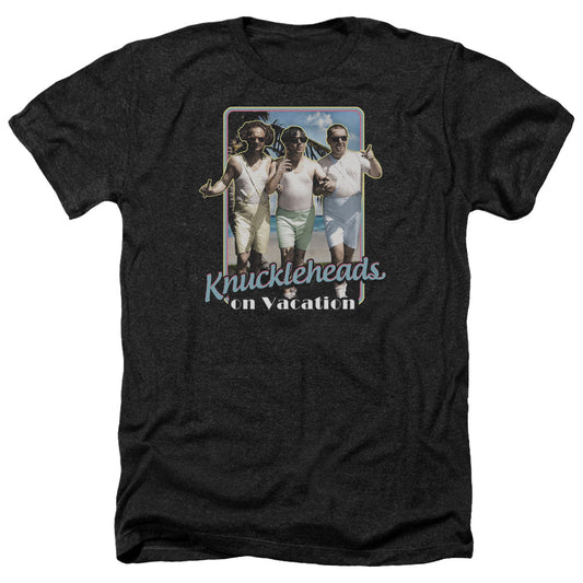 Three Stooges - Knucklesheads On Vacation - Adult Heather-black