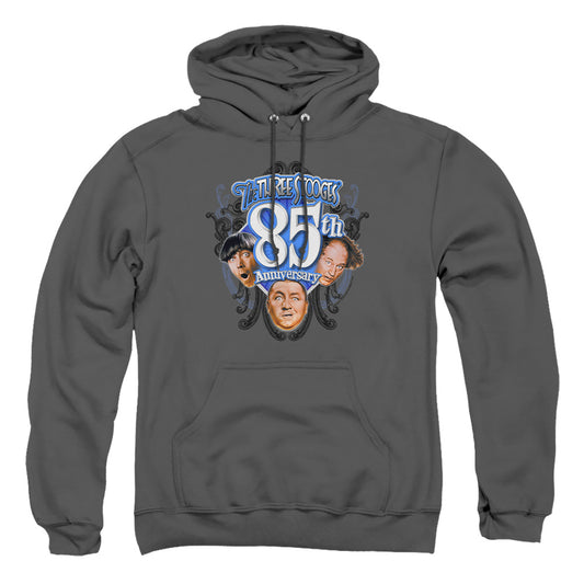Three Stooges - 85th Anniversary 2 - Adult Pull-over Hoodie - Charcoal