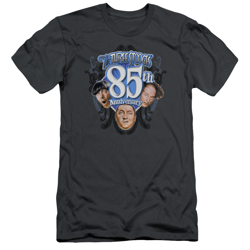 THREE STOOGES 85TH ANNIVERSARY 2 - S/S ADULT 30/1 - CHARCOAL T-Shirt
