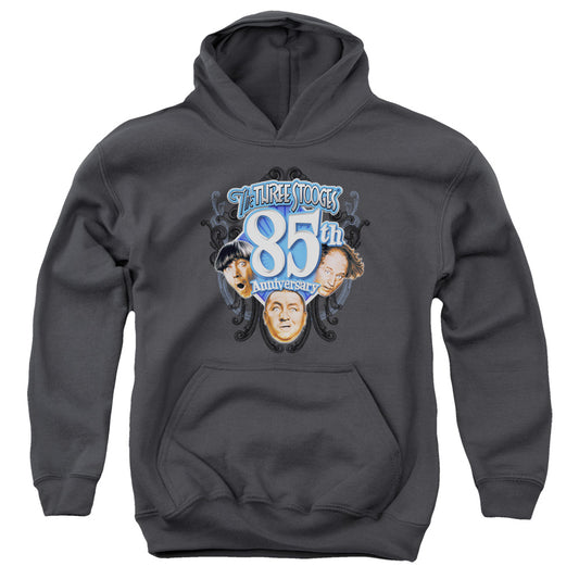 Three Stooges - 85th Anniversary 2 - Youth Pull-over Hoodie - Charcoal