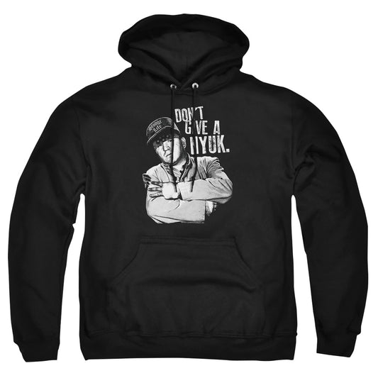 Three Stooges - Give A Nyuk - Adult Pull-over Hoodie - Black