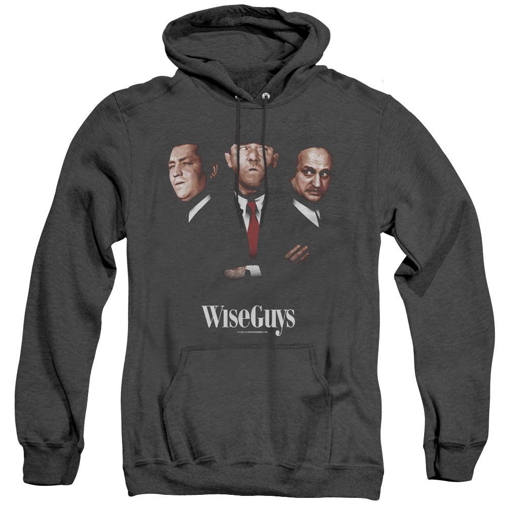 Three Stooges - Wiseguys - Adult Heather Hoodie - Black