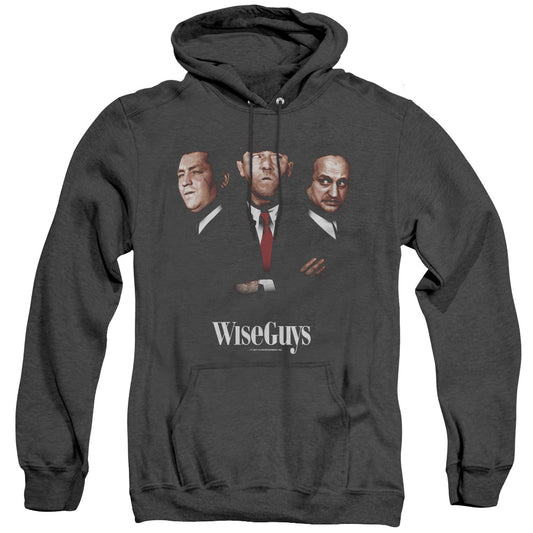 Three Stooges - Wiseguys - Adult Heather Hoodie - Black