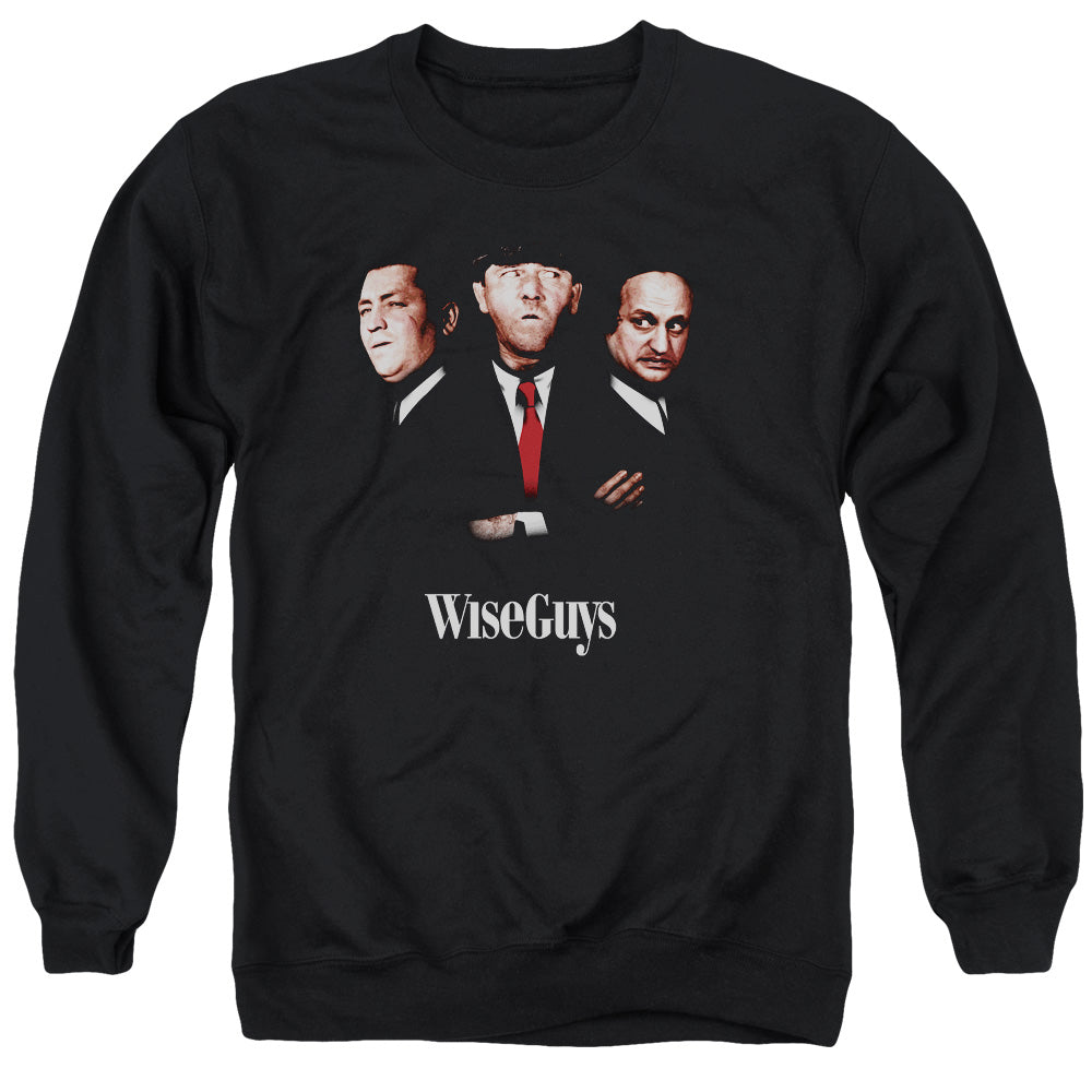 Three Stooges - Wiseguys - Adult Crewneck Sweatshirt - Black