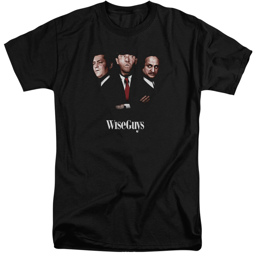 Three Stooges - Wiseguys - Short Sleeve Adult Tall - Black T-shirt