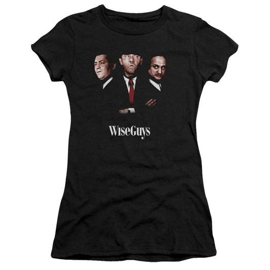Three Stooges - Wiseguys - Short Sleeve Junior Sheer - Black T-shirt