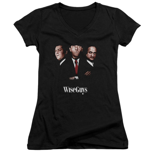 Three Stooges - Wiseguys - Junior V-neck - Black