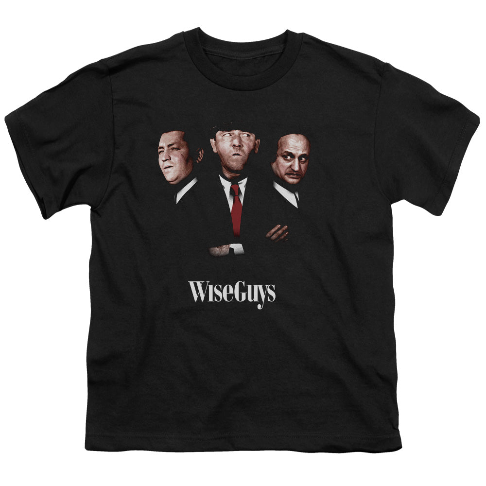 Three Stooges - Wiseguys - Short Sleeve Youth 18/1 - Black T-shirt
