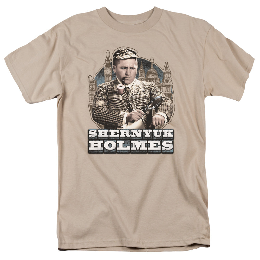 THREE STOOGE HERNYUK HOLMES - S/S ADULT 18/1 - SAND T-Shirt