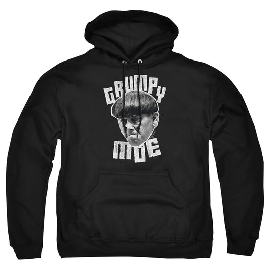 Three Stooges - Grumpy Moe - Adult Pull-over Hoodie - Black