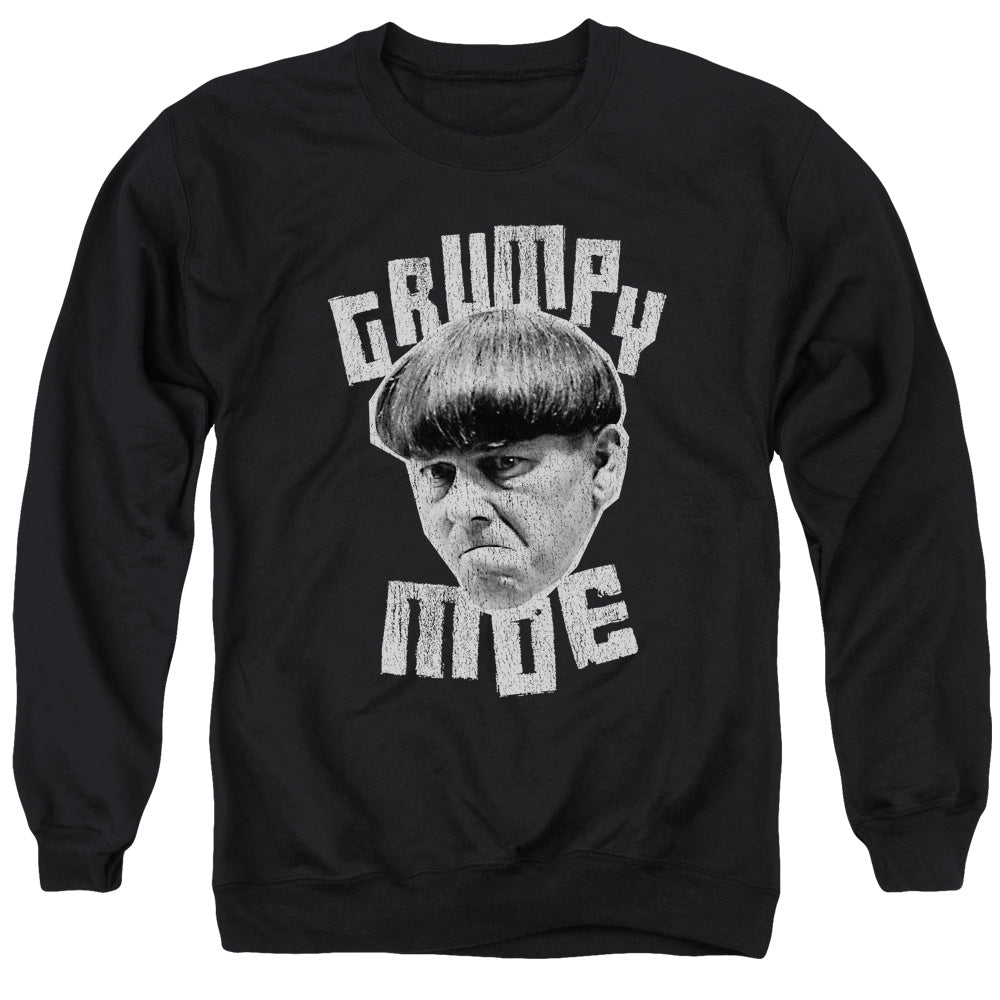 Three Stooges - Grumpy Moe - Adult Crewneck Sweatshirt - Black