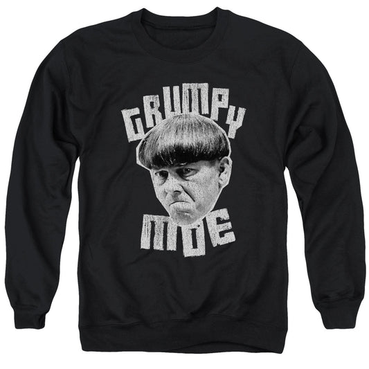 Three Stooges - Grumpy Moe - Adult Crewneck Sweatshirt - Black