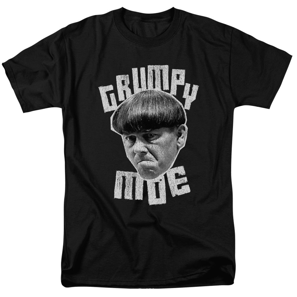 Three Stooges - Grumpy Moe - Short Sleeve Adult 18/1 - Black T-shirt