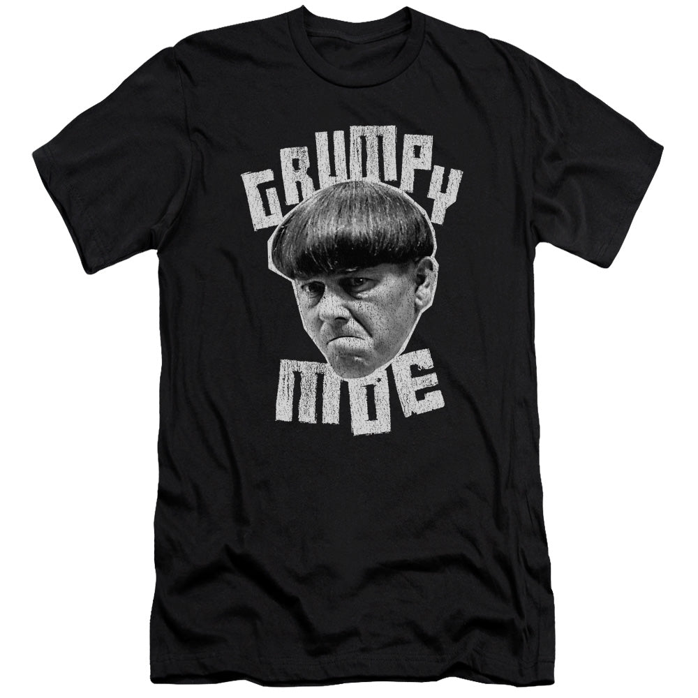 Three Stooges - Grumpy Moe-premuim Canvas Adult Slim Fit 30/1 - Black