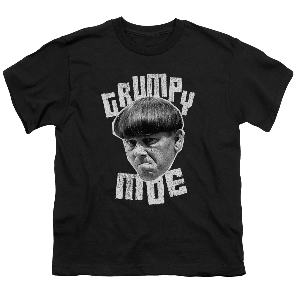 Three Stooges - Grumpy Moe - Short Sleeve Youth 18/1 - Black T-shirt