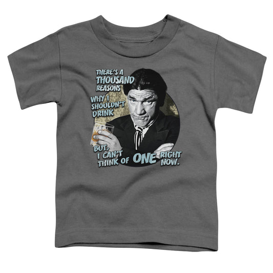 Three Stooges - Drink - Short Sleeve Toddler Tee - Charcoal T-shirt