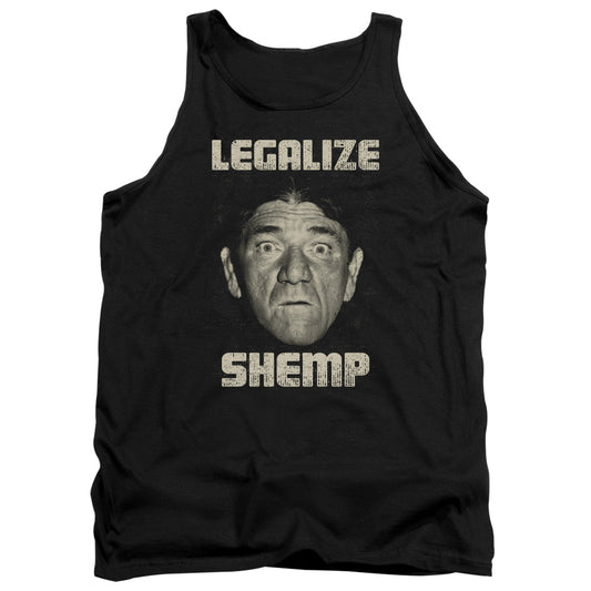 Three Stooges - Legalize Shemp - Adult Tank - Black