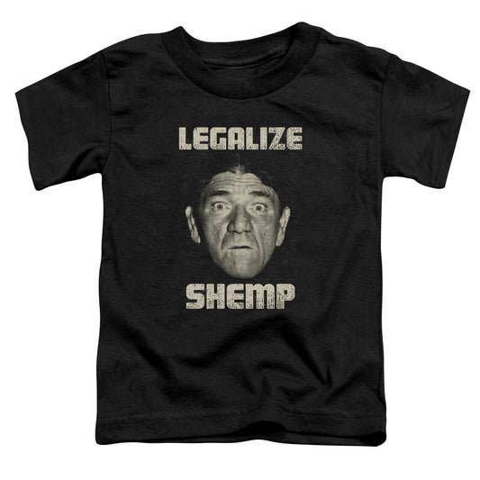 Three Stooges - Legalize Shemp - Short Sleeve Toddler Tee - Black T-shirt