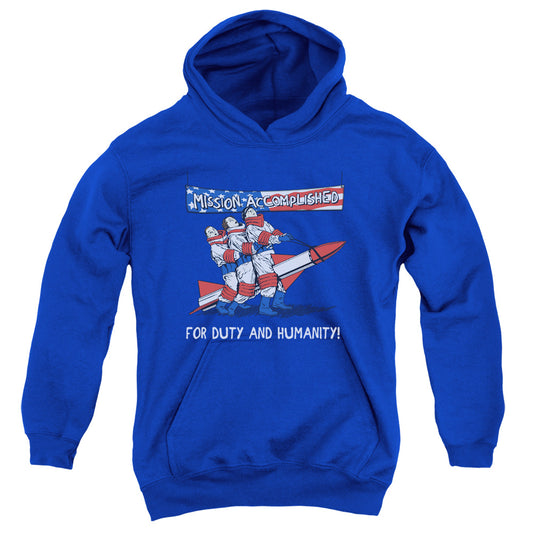 Three Stooges - Mission Accomplished - Youth Pull-over Hoodie - Royal