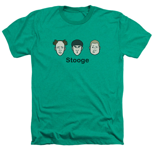 Three Stoogeshort Sleevetooge - Adult Heather - Kelly Green T-shirt