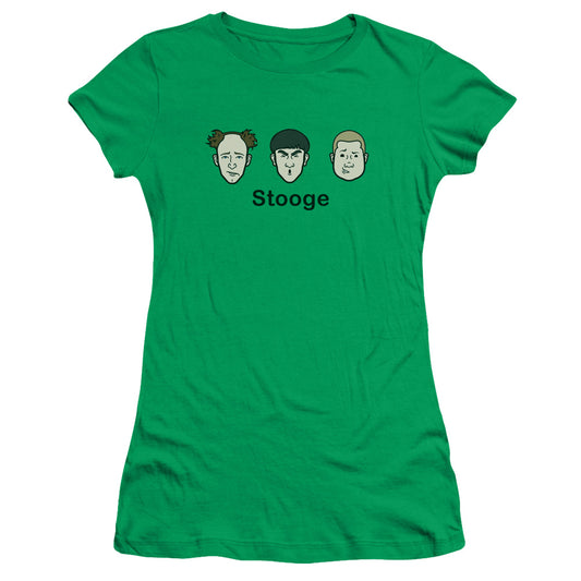 Three Stoogeshort Sleevetooge - S - S Junior Sheer - Kelly Green T-shirt