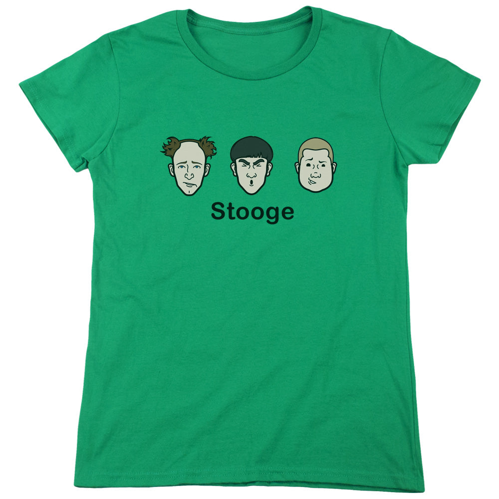 Three Stoogeshort Sleevetooge-s - S Womens Tee - Kelly Green T-shirt