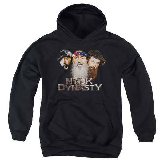 Three Stooges - Nyuk Dynasty 2 - Youth Pull-over Hoodie - Black