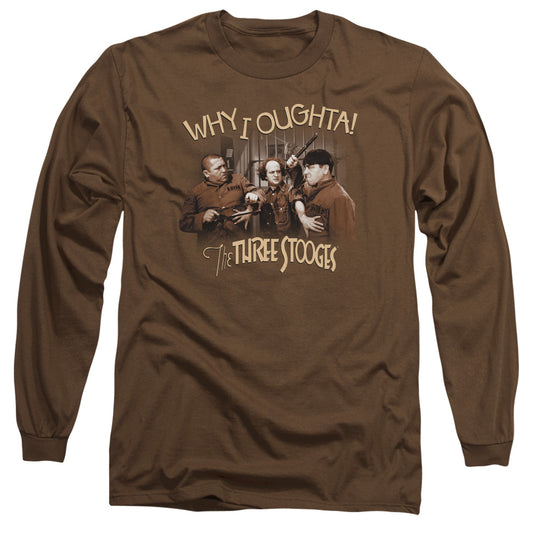 THREE STOOGES WHY I OUGHTA-L/S T-Shirt