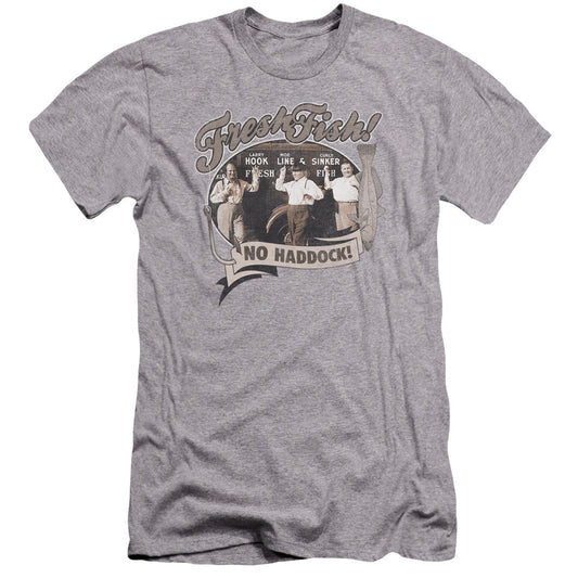 Three Stooges - Fresh Fish-premuim Canvas Adult Slim Fit 30/1 - Athletic Heather