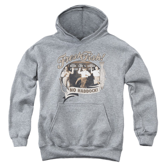 Three Stooges - Fresh Fish - Youth Pull-over Hoodie - Heather