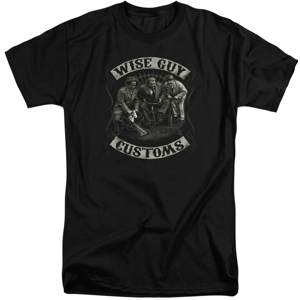 Three Stooges - Wise Guy Customs - Short Sleeve Adult Tall - Black T-shirt