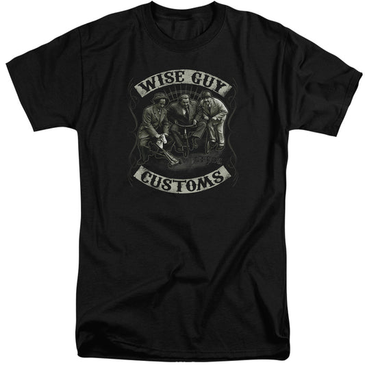 Three Stooges - Wise Guy Customs - Short Sleeve Adult Tall - Black T-shirt