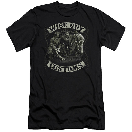 Three Stooges - Wise Guy Customs - Short Sleeve Adult 30/1 - Black T-shirt