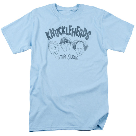 Three Stooges - Knuckleheads - Short Sleeve Adult 18/1 - Light Blue T-shirt