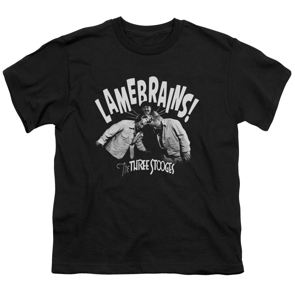 Three Stooges - Lamebrains - Short Sleeve Youth 18/1 - Black T-shirt