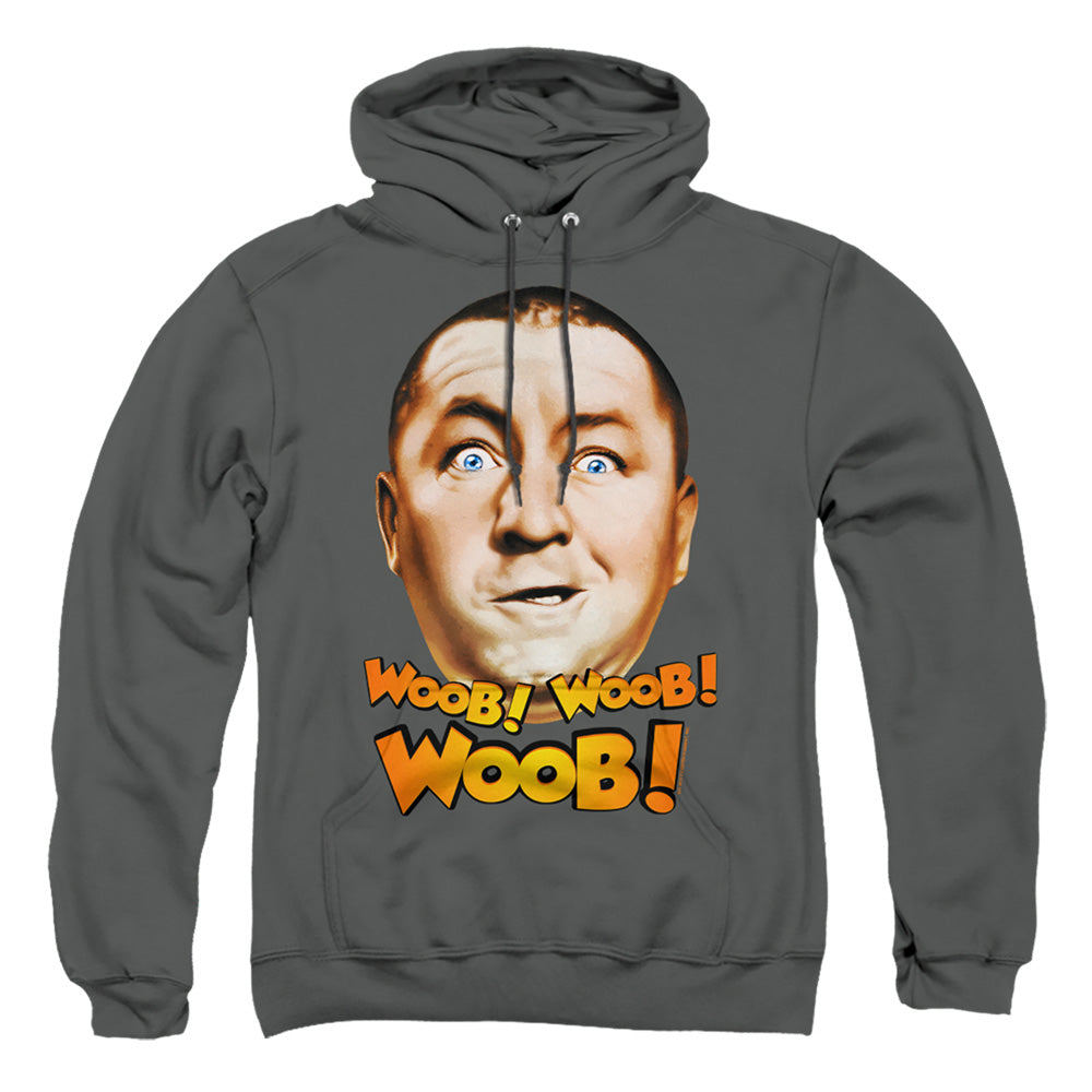 Three Stooges - Woob Woob Woob - Adult Pull-over Hoodie - Charcoal