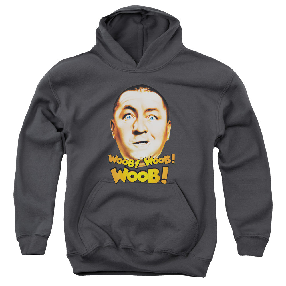 Three Stooges - Woob Woob Woob - Youth Pull-over Hoodie - Charcoal