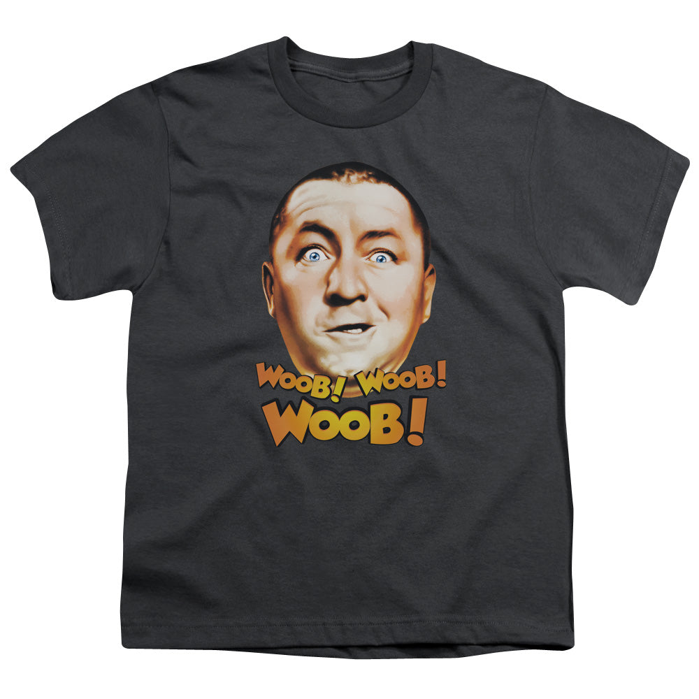 Three Stooges - Woob Woob Woob - Short Sleeve Youth 18/1 - Charcoal T-shirt