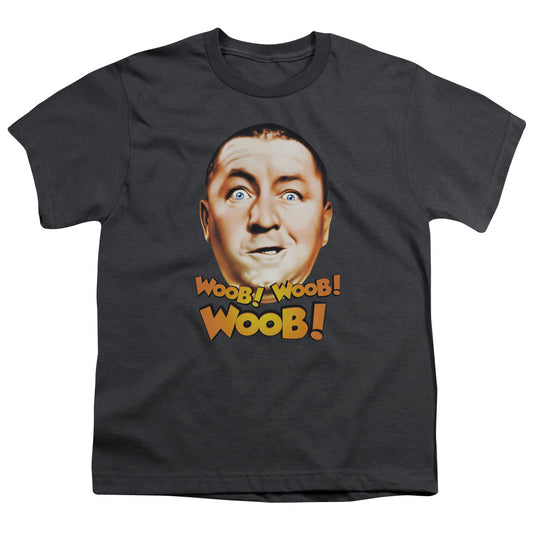 Three Stooges - Woob Woob Woob - Short Sleeve Youth 18/1 - Charcoal T-shirt