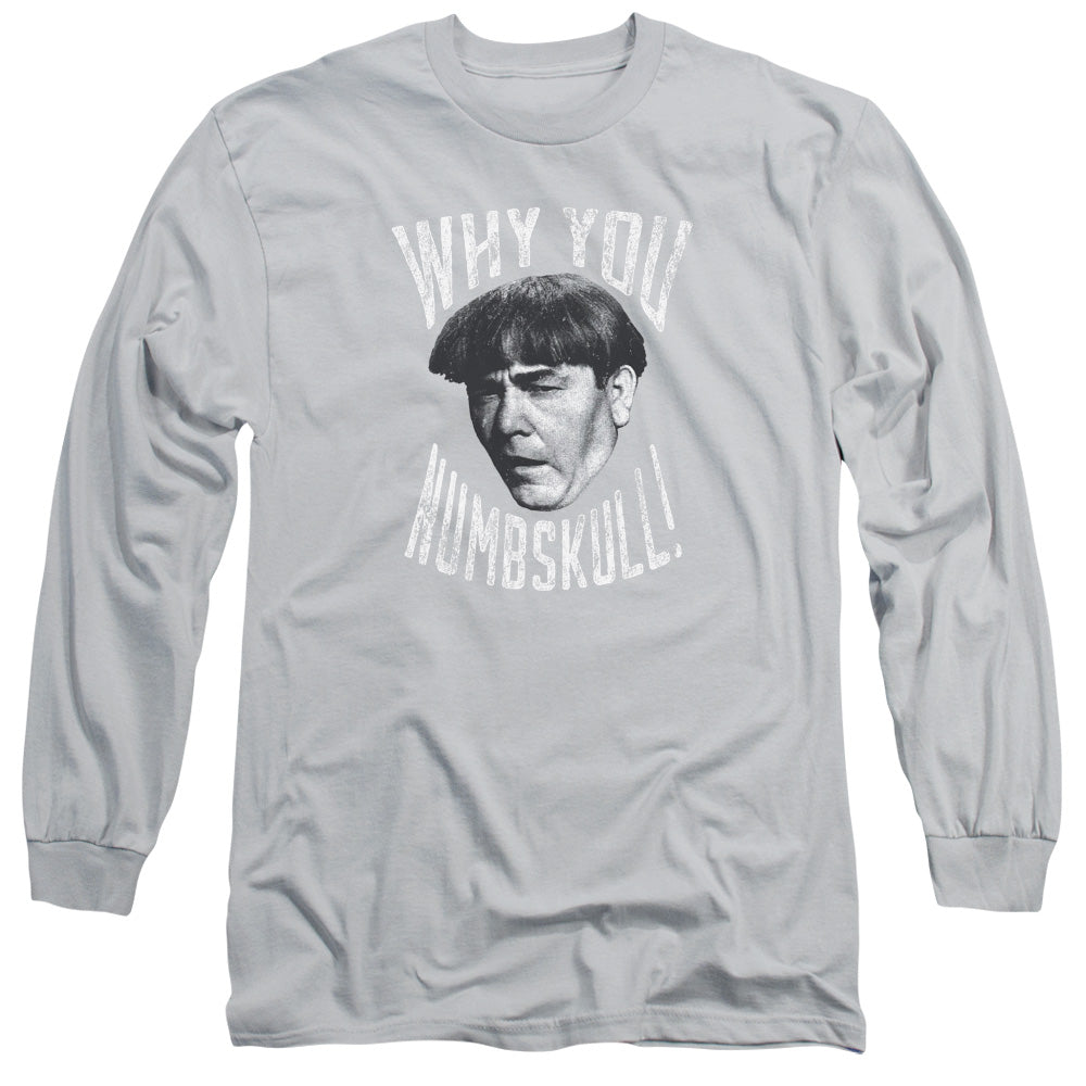 Three Stooges - Numbskull - Long Sleeve Adult 18/1 - Silver T-shirt