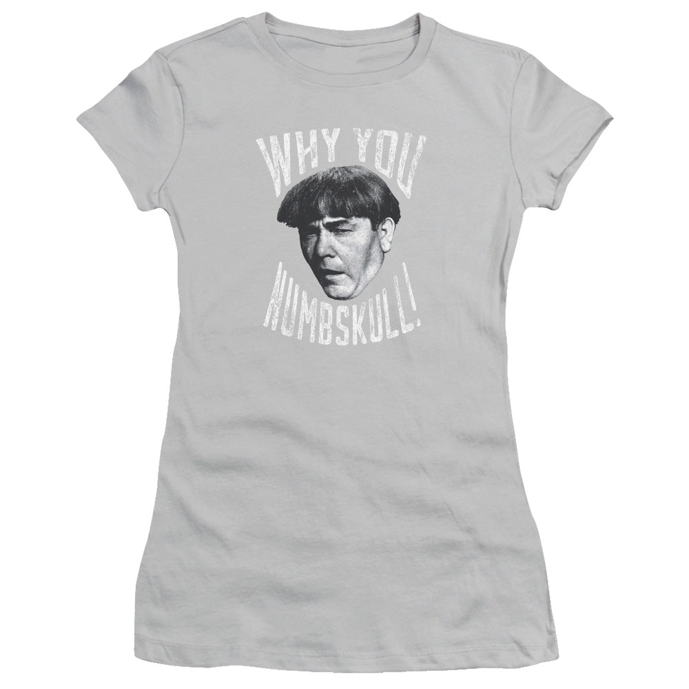 Three Stooges - Numbskull - Short Sleeve Junior Sheer - Silver T-shirt