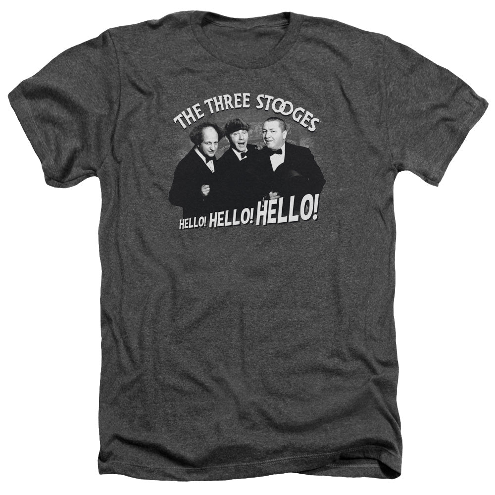 Three Stooges - Hello Again - Adult Heather - Charcoal