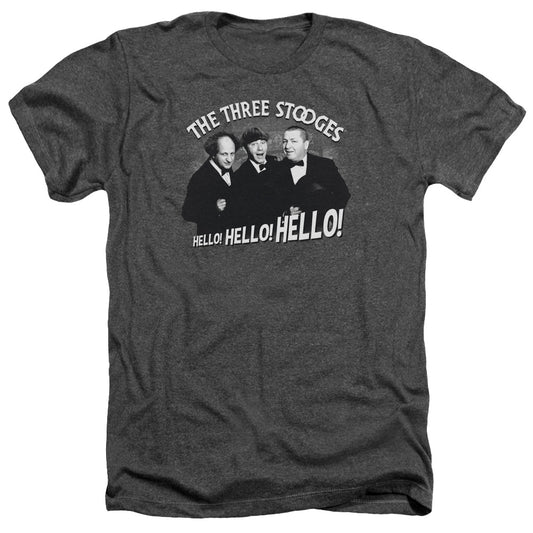 Three Stooges - Hello Again - Adult Heather - Charcoal