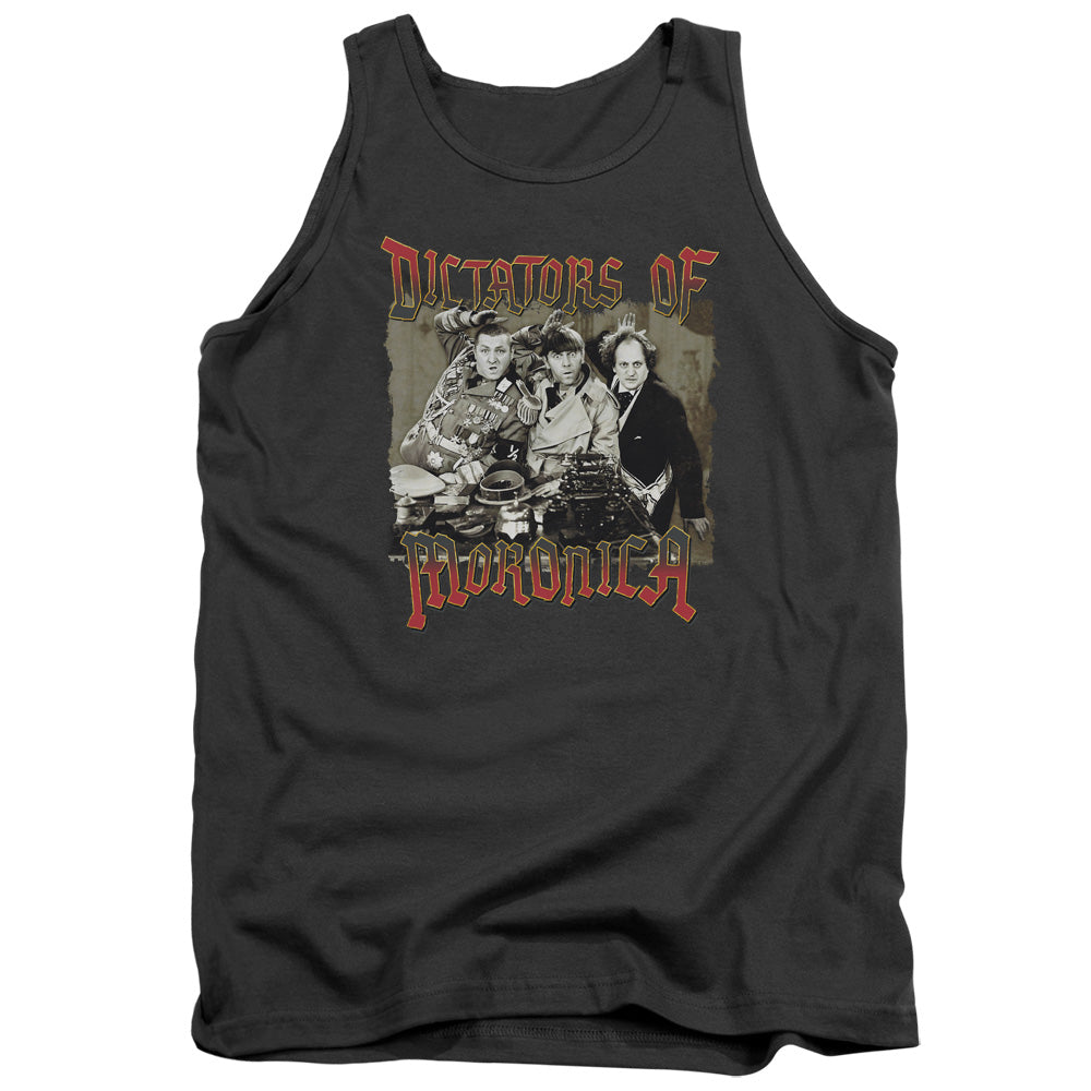 Three Stooges - Moronica - Adult Tank - Charcoal