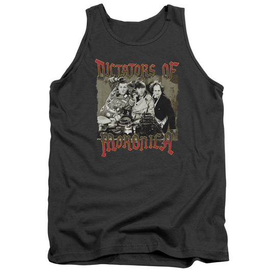Three Stooges - Moronica - Adult Tank - Charcoal