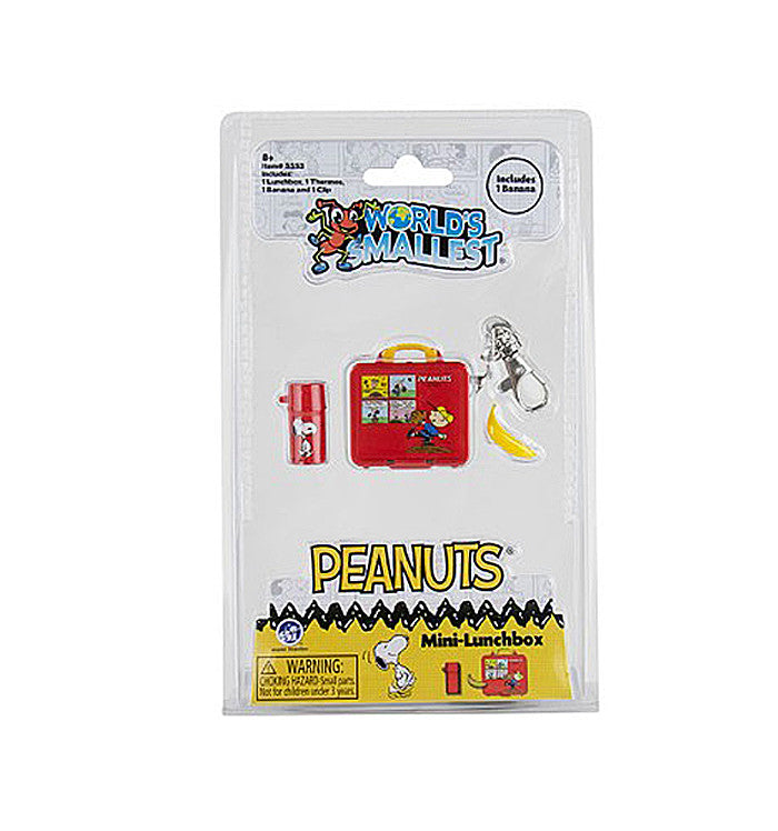 World's Smallest Peanuts Lunch Box Keychain