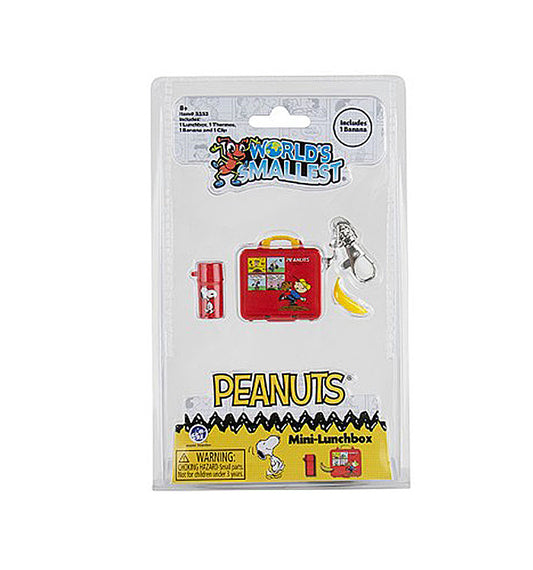 World's Smallest Peanuts Lunch Box Keychain
