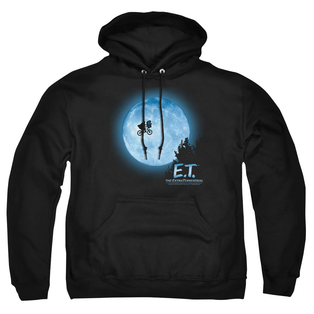 Et - Moon Scene - Adult Pull-over Hoodie - Black