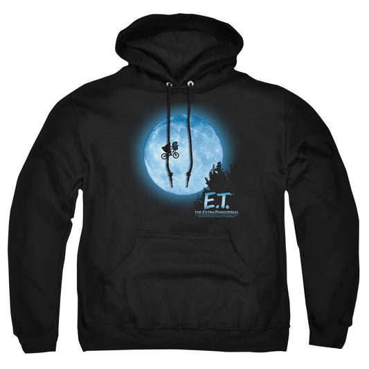 Et - Moon Scene - Adult Pull-over Hoodie - Black