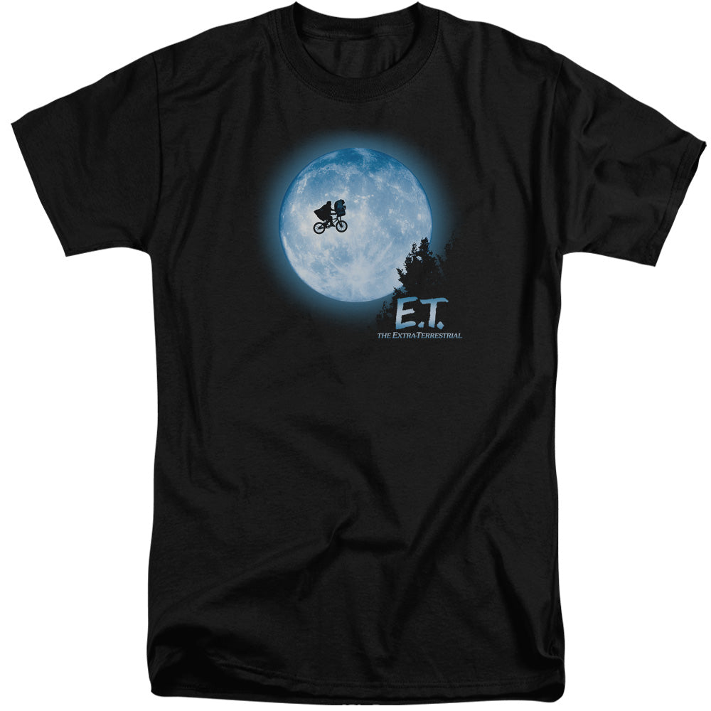 Et - Moon Scene - Short Sleeve Adult Tall - Black - Xl - Black T-shirt